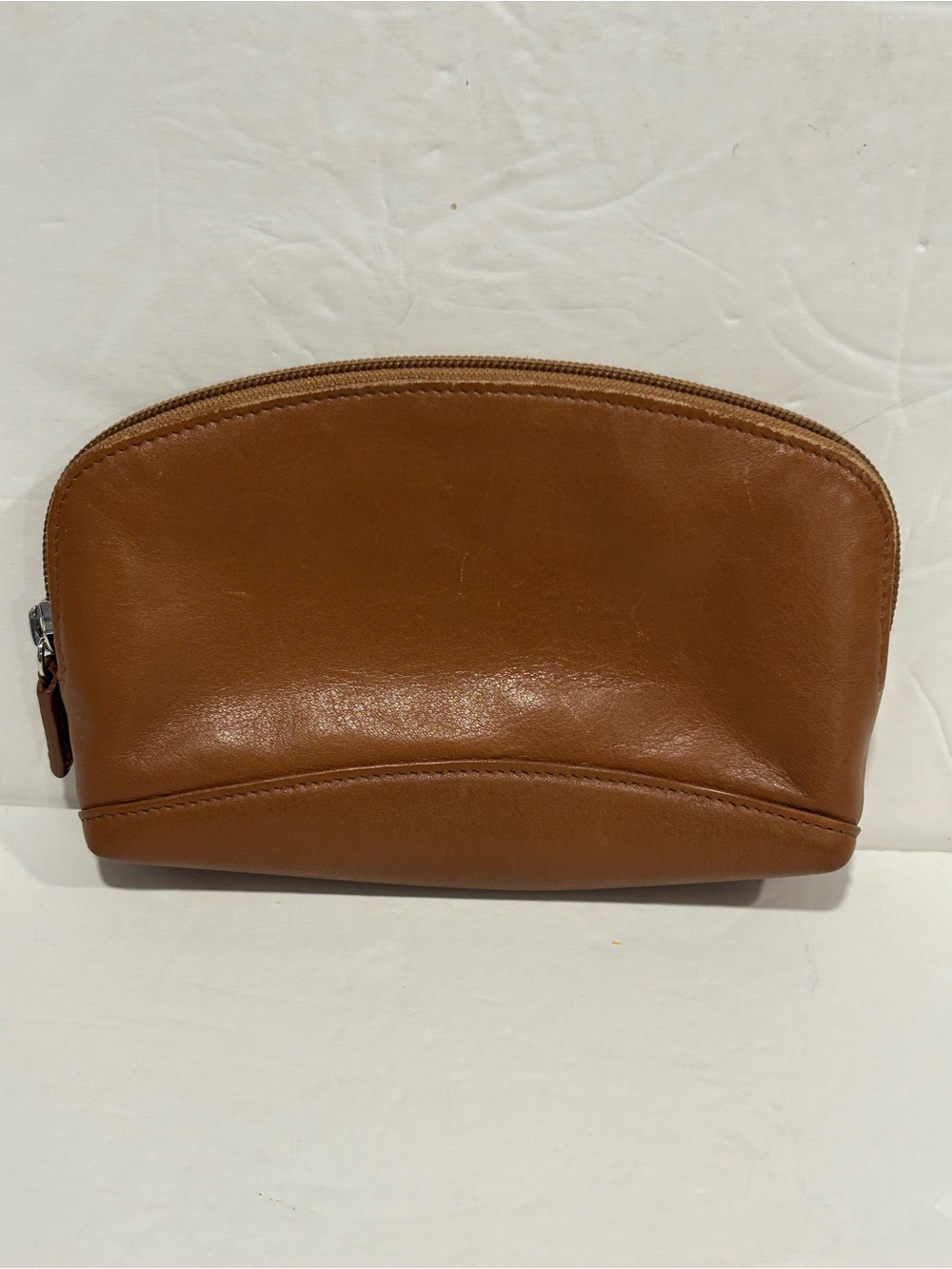 Leatherology full-grain Butter Soft Leather Pouch Cognac Minimalist Classic